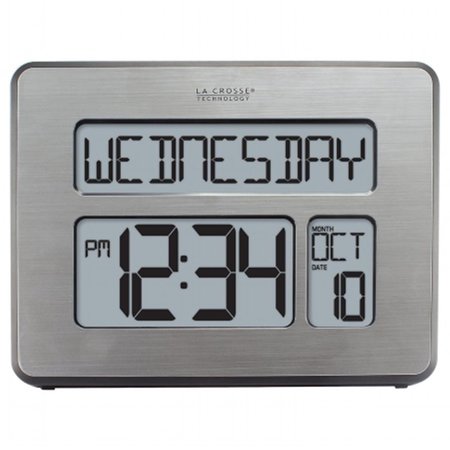 LA CROSSE TECHNOLOGY La Crosse Technology C86279 Atomic Full Calendar Clock with Extra Large Digits C86279